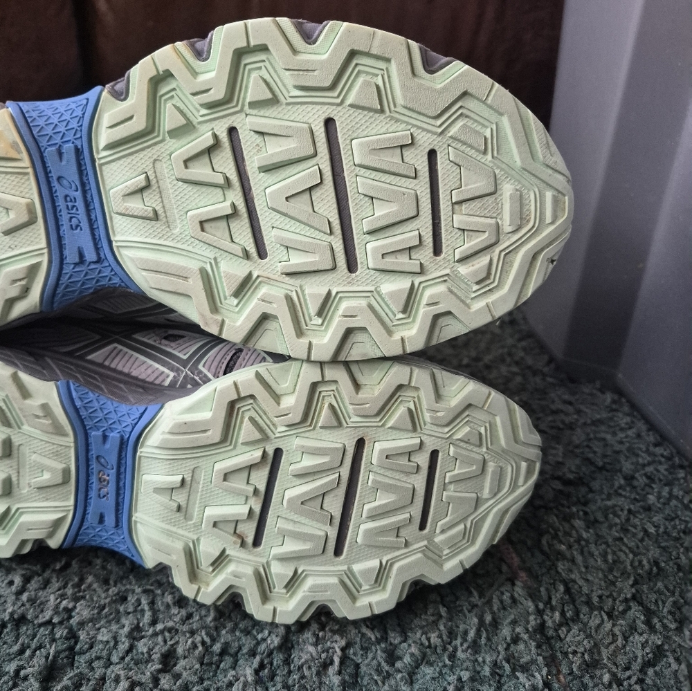 Asics Women's Gel Adventure 7 Gray and Blue Athletic Shoes Trail Running 8.5 - Picture 13 of 14